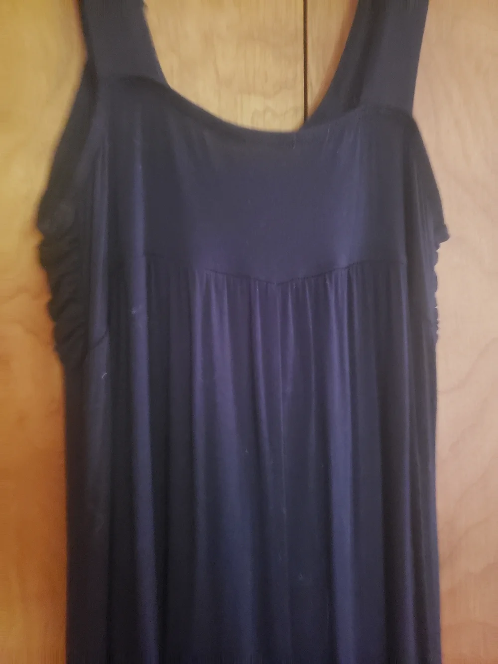 Soprano Black Maxi Dress with Beaded Scoop Neck